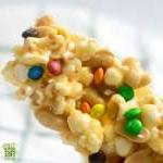 Gluten Free Popcorn Peanut Brittle