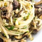 Three Mushroom Pasta Recipe #pastarecipe #mushroomrecipe - ahedgehoginthekitchen.com