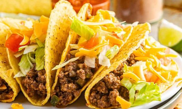 Daha Sağlıklı Taco Etleri (Amerikan Tarzı Tacolar)